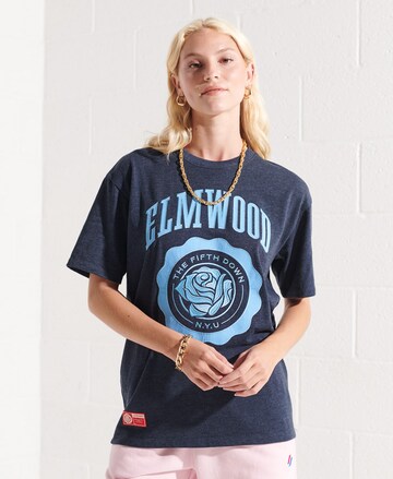 T-shirt 'College' Superdry en bleu