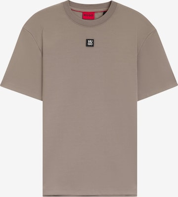 HUGO T-Shirt 'Dalile' in Beige: Vorderseite