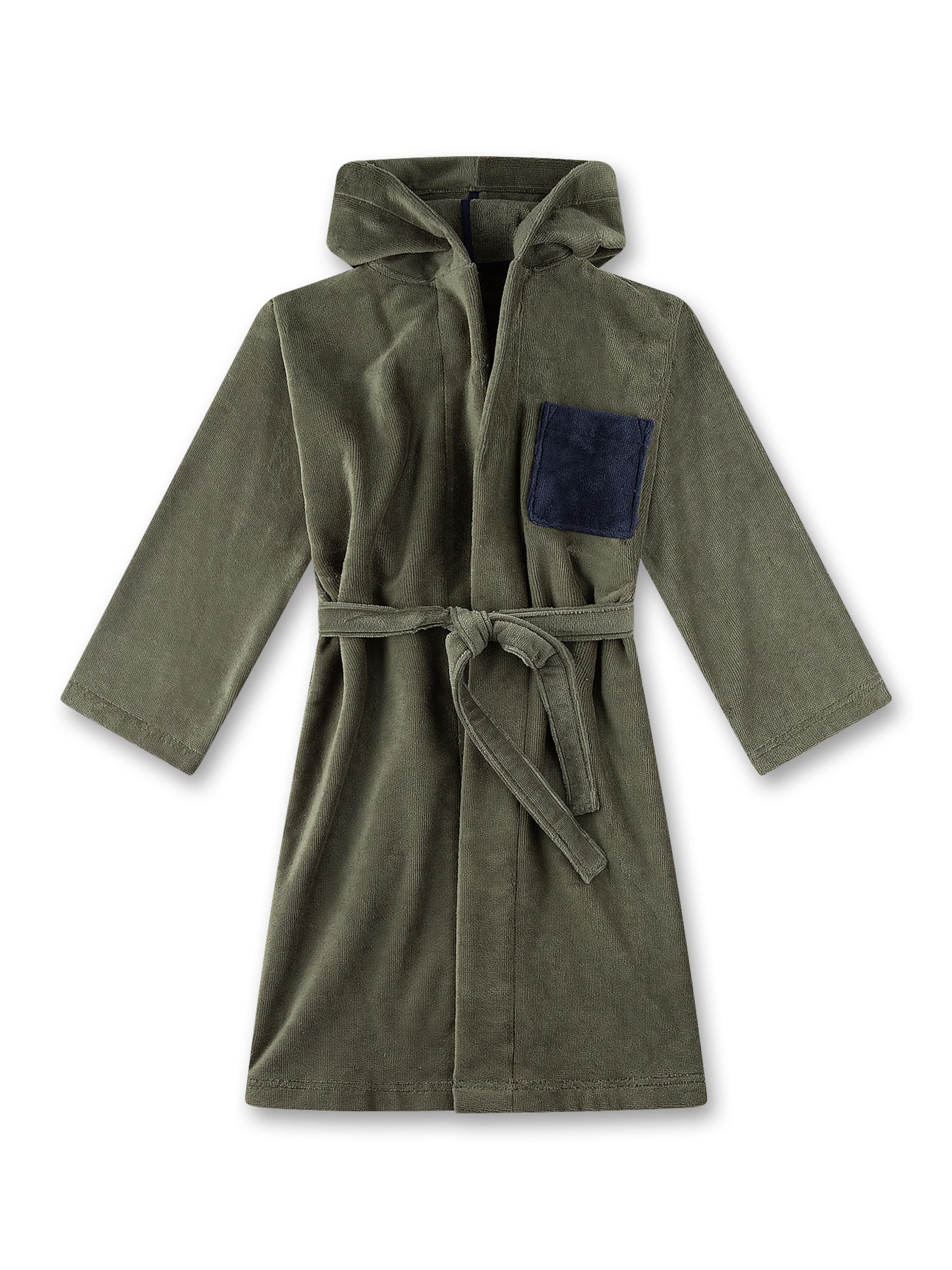 Sanetta Bathrobe in Green: front