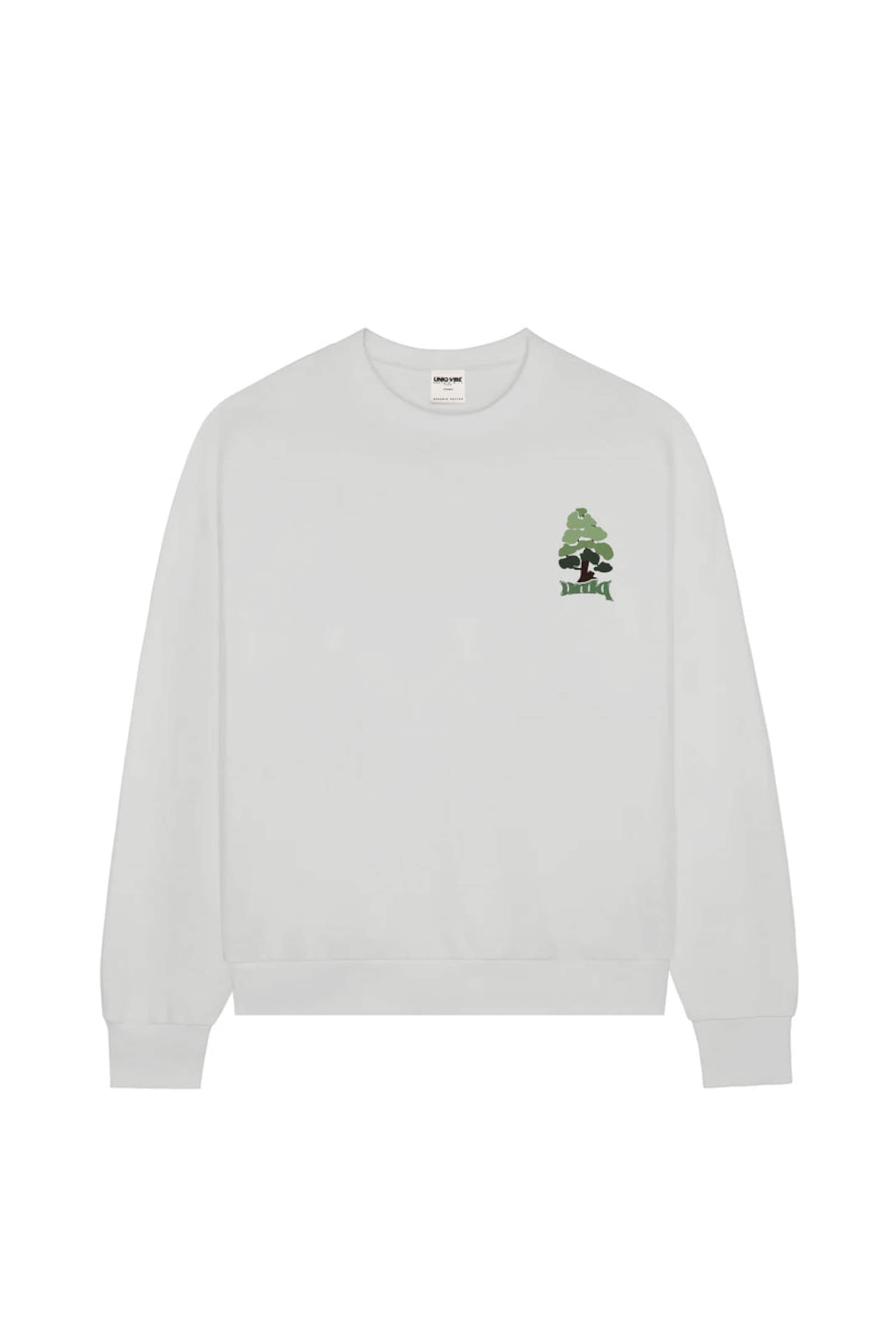 UNIQVIBE Sweatshirt in Weiß: Vorderseite