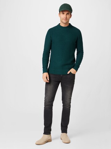 TOM TAILOR Sweater in Green