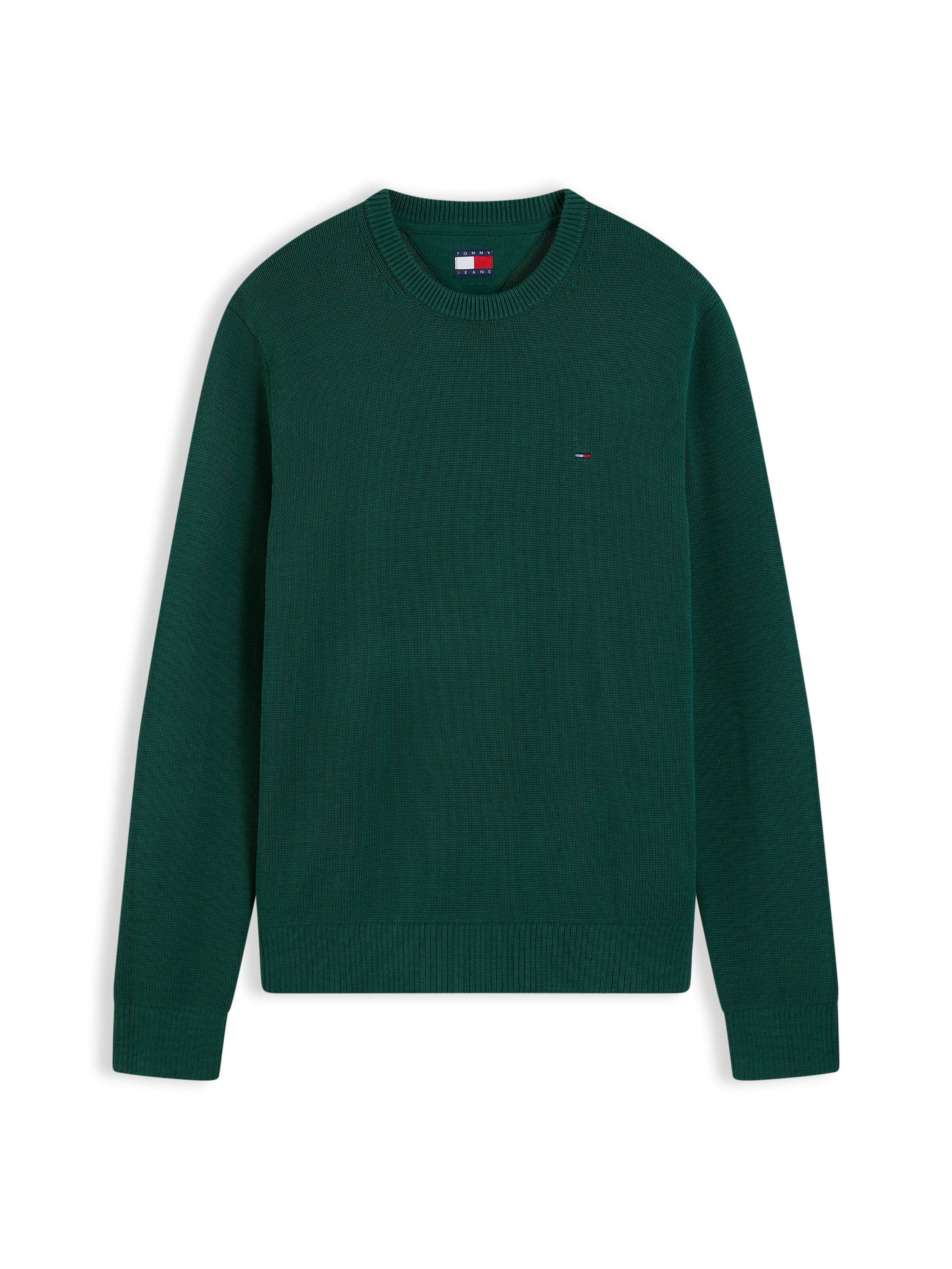 Tommy Jeans Pullover 'ESS' in Grün: Vorderseite