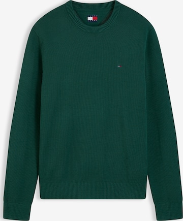 Tommy Jeans Pullover 'ESS' in Grün: Vorderseite