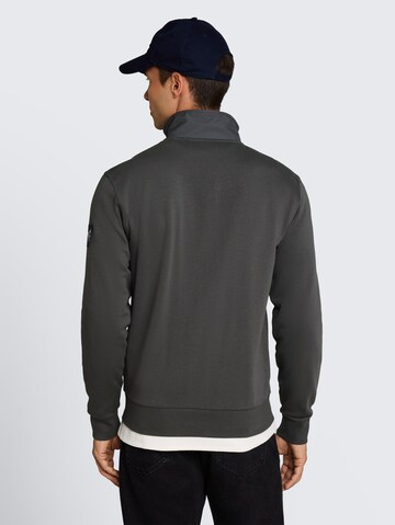 TOM TAILOR Zip-Up Hoodie in Green