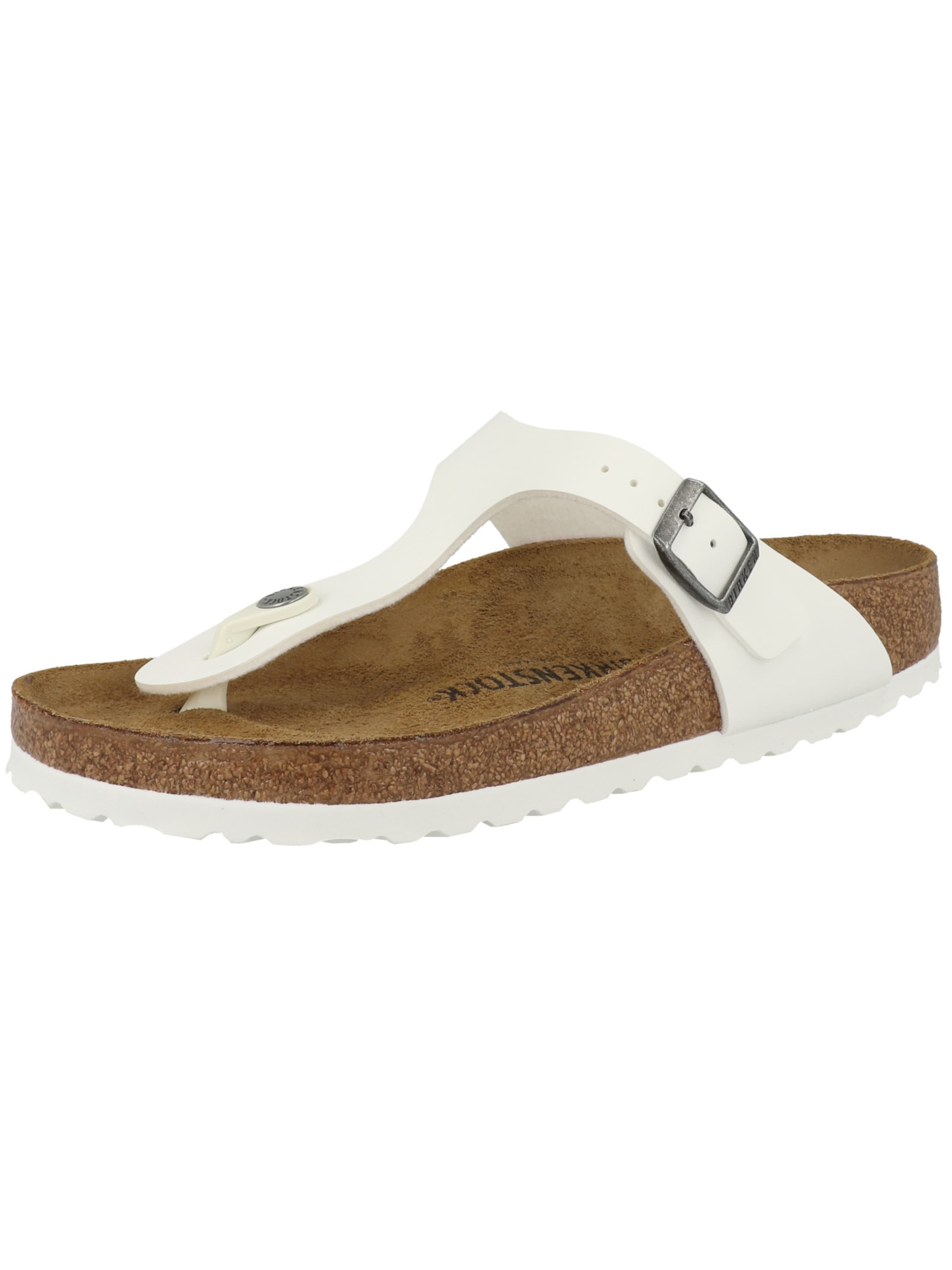 Sandalo 'Gizeh' di BIRKENSTOCK in bianco: frontale