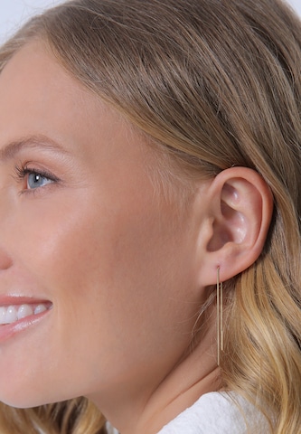ELLI Earrings 'Kette' in Gold: front