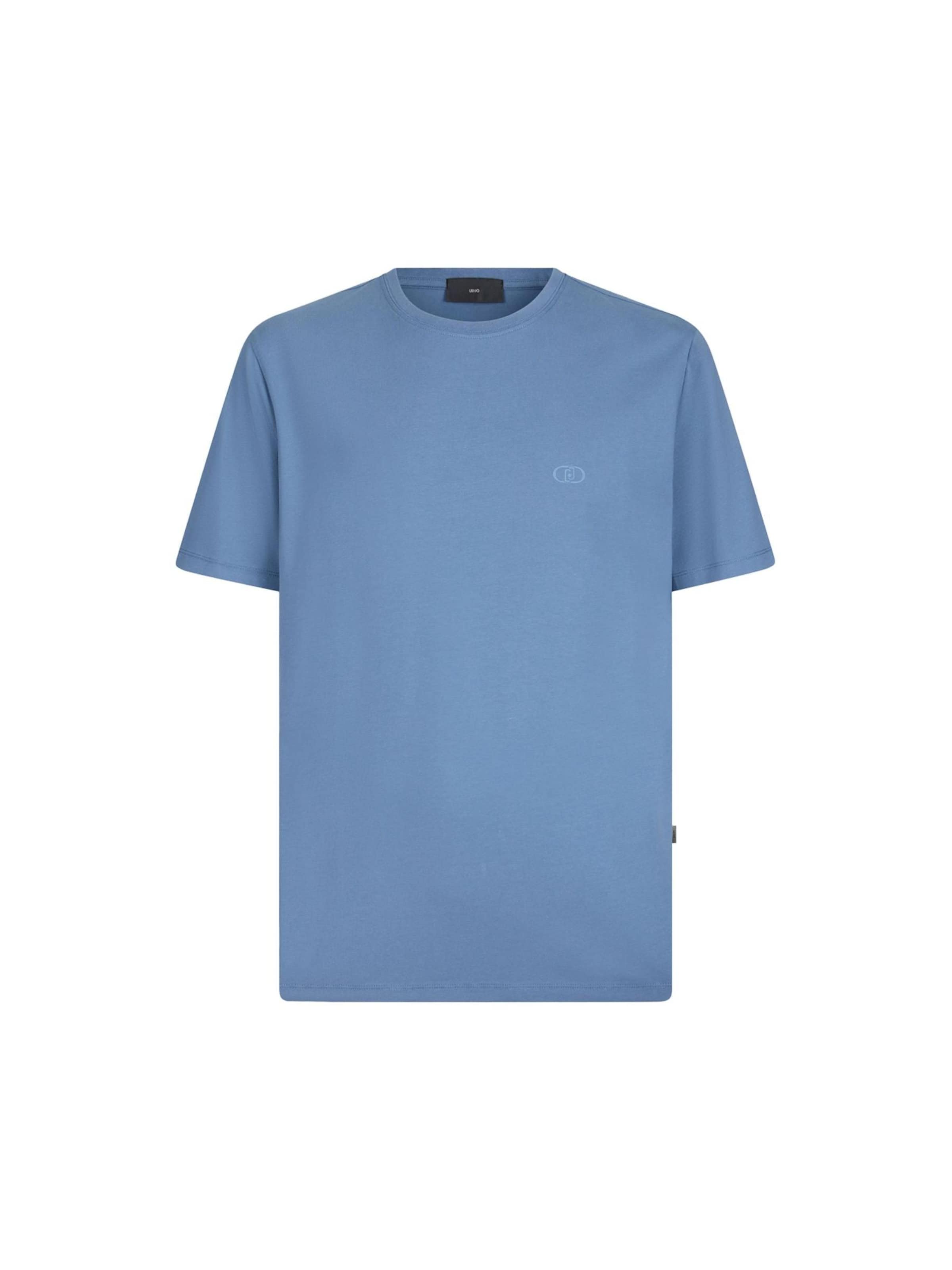 T-Shirt 'BASICCONTRA' Liu Jo en bleu : devant