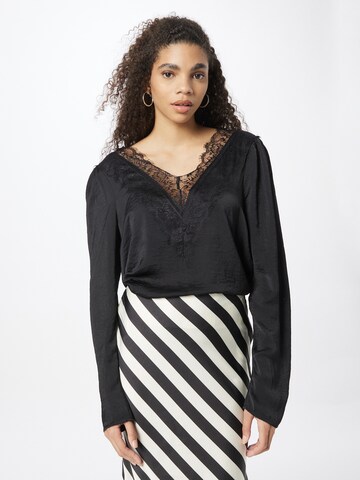 VERO MODA Blouse 'NOELLA' in Zwart: voorkant