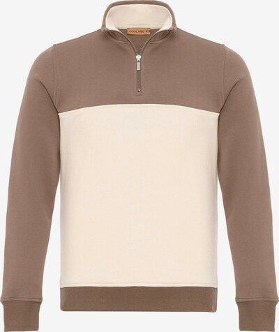 Cool Hill Sweatshirt i kräm / brun, Produktvy