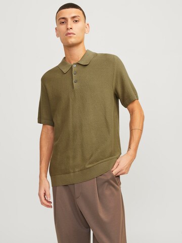JACK & JONES T-shirt 'SANDRI' i grön: framsida