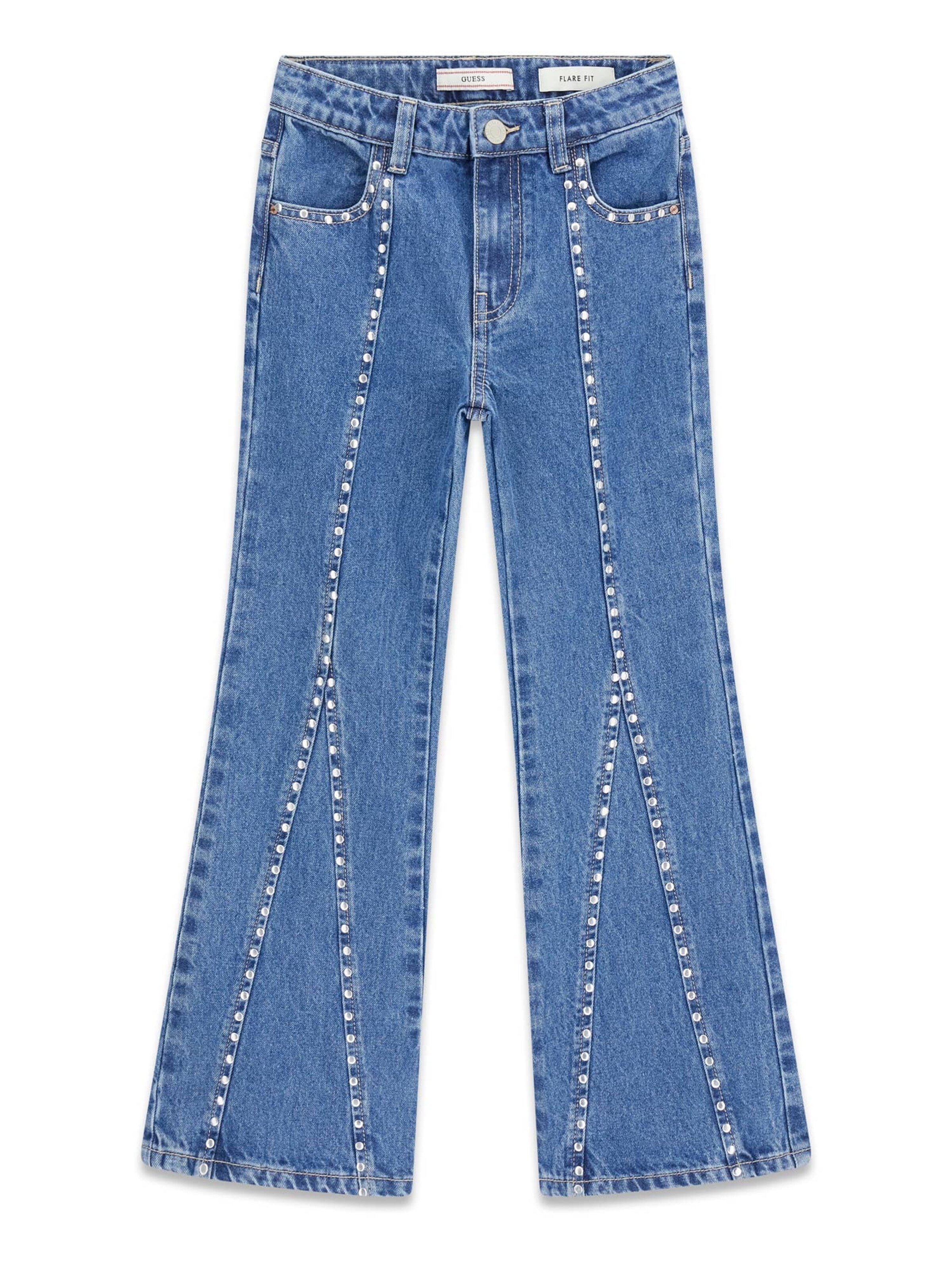 GUESS Flared Jeans in Blue: front