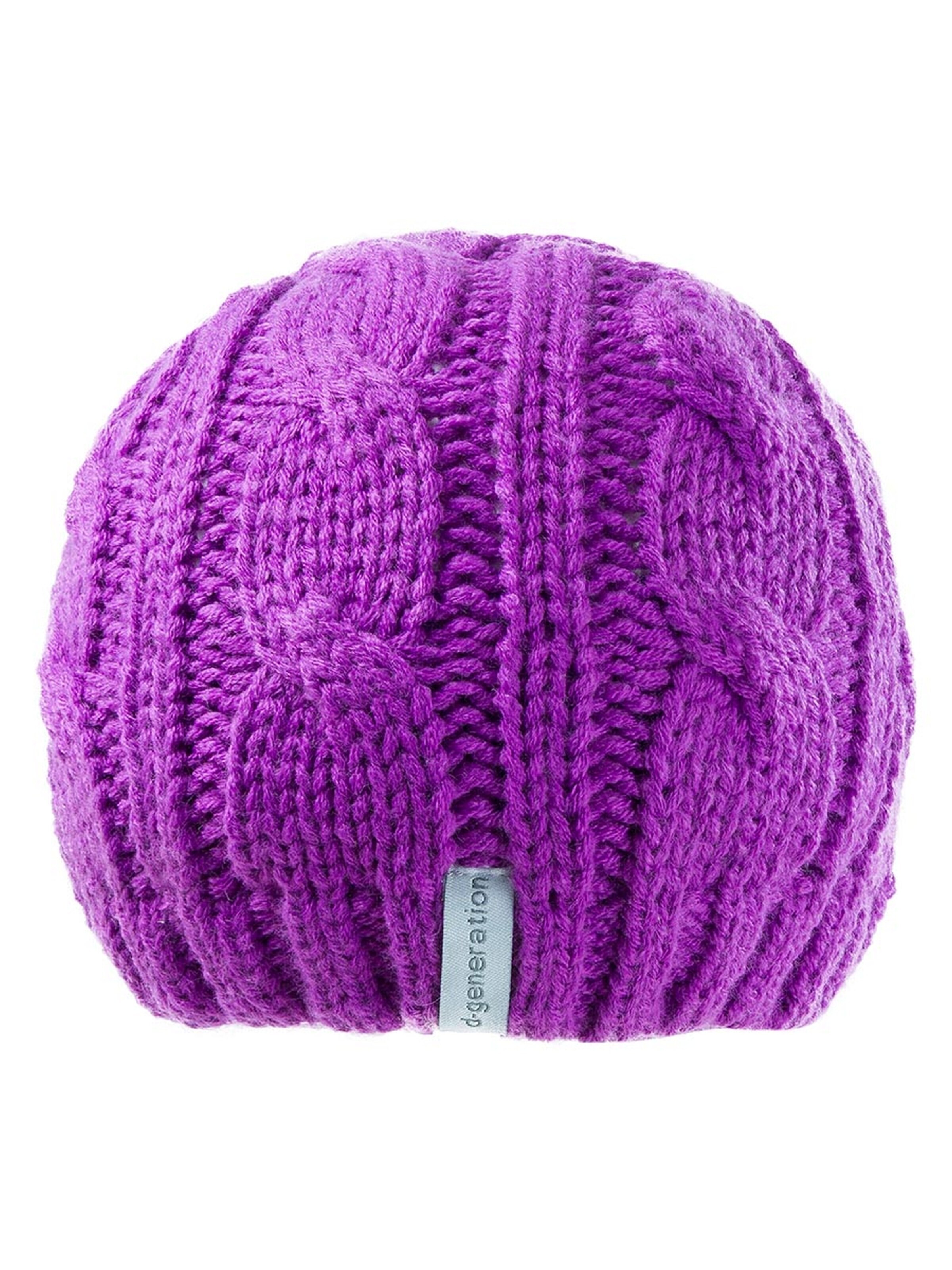 DÖLL Beanie 'Topfmütze Strick' in Purple