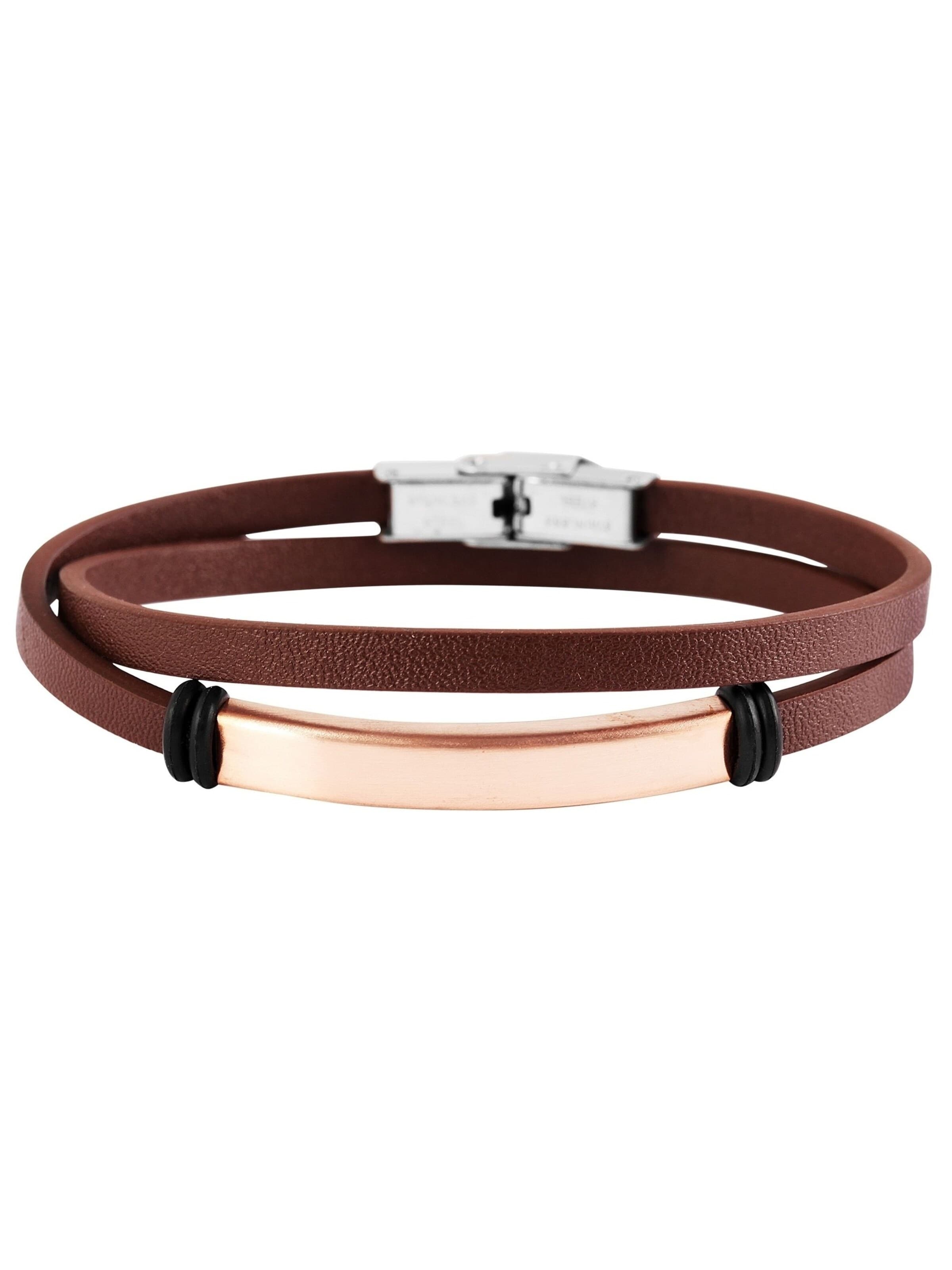Akzent Armband 'Loann, langlebig'‌‌‌‌‌‌‌ in Braun: Vorderseite