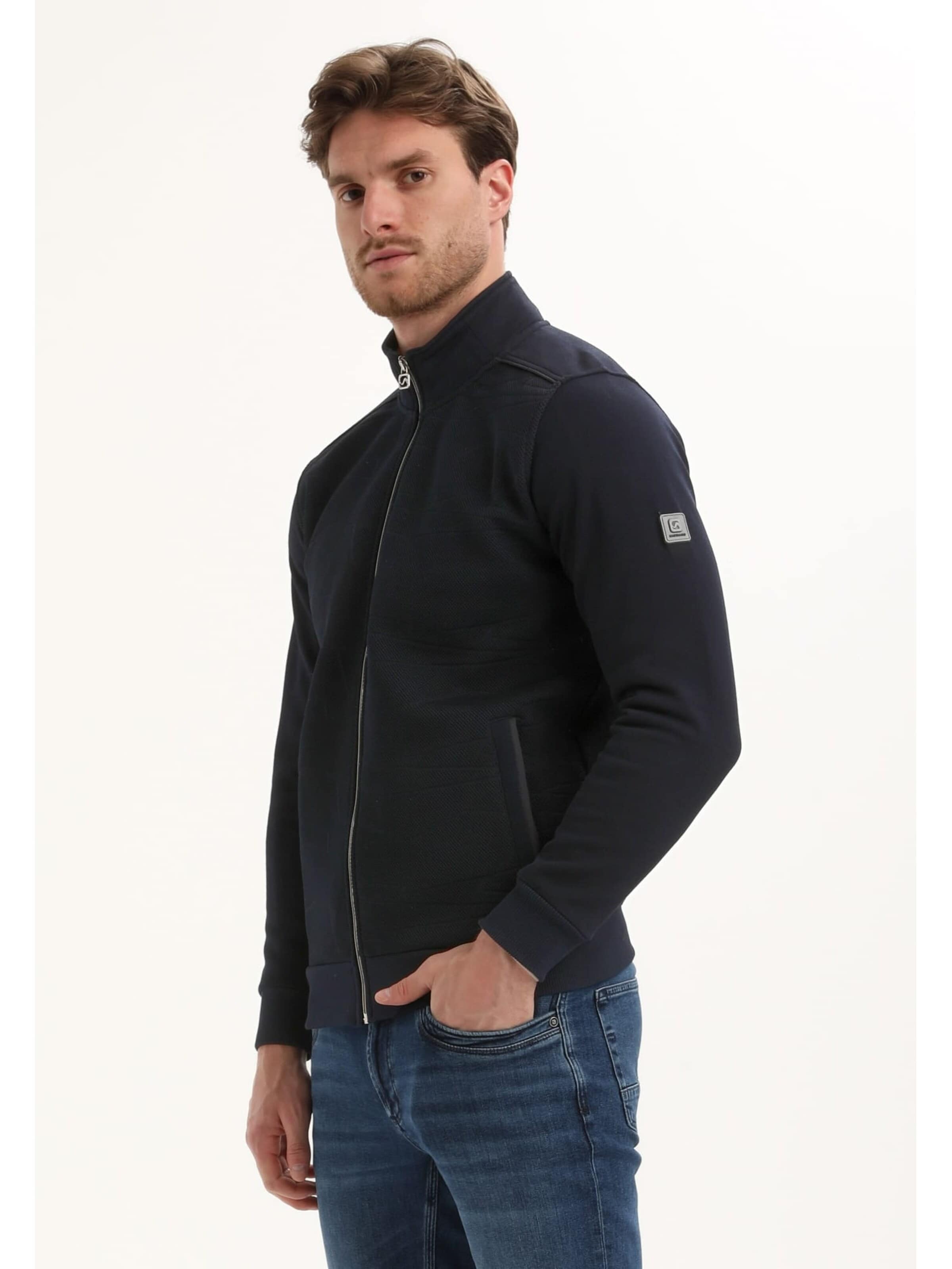 Gabbiano Sweatvest in Blauw: voorkant