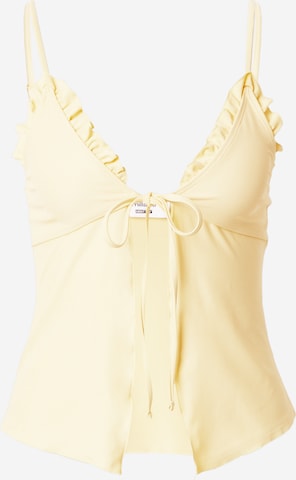 Bustier Haut de tankini 'Shirin' millane en jaune : devant