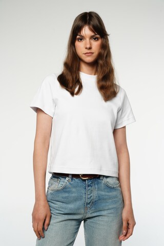 Eoselio Shirt 'Classic Heavyweight' in Wit: voorkant
