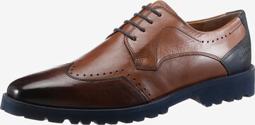 MELVIN & HAMILTON Lace-Up Shoes 'Budapester' in Brown: front