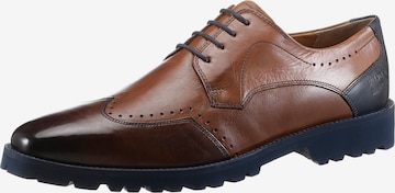 MELVIN & HAMILTON Lace-Up Shoes 'Budapester' in Brown: front