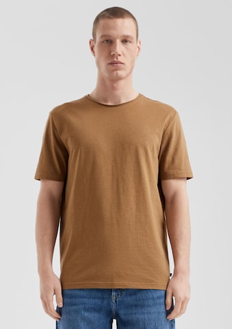 T-Shirt QS en marron : devant