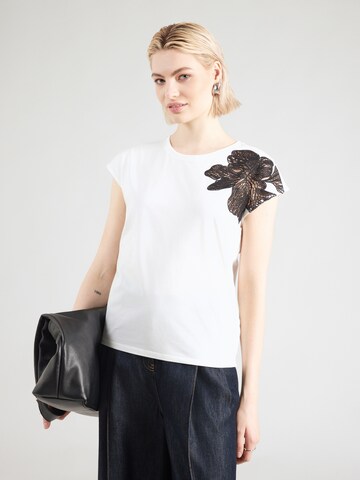 T-shirt 'MAGLIA' PATRIZIA PEPE en blanc : devant