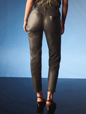 Next Loosefit Jeans i grön