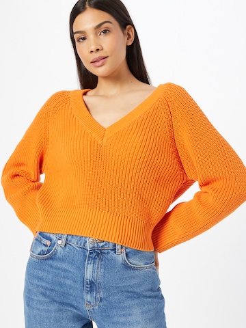 LENI KLUM x ABOUT YOU Sweater 'Kylie' in Orange: front