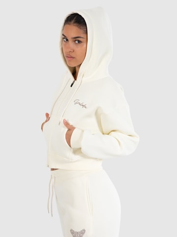 Smilodox Sweatjacke ' Calma ' in Beige