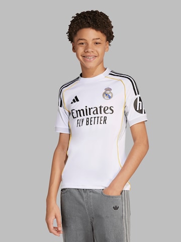 T-Shirt fonctionnel 'Real' ADIDAS PERFORMANCE en blanc : devant
