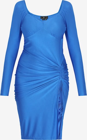 faina - Vestido 'Festive' em azul: frente