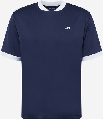 J.Lindeberg Functioneel shirt in Blauw: voorkant