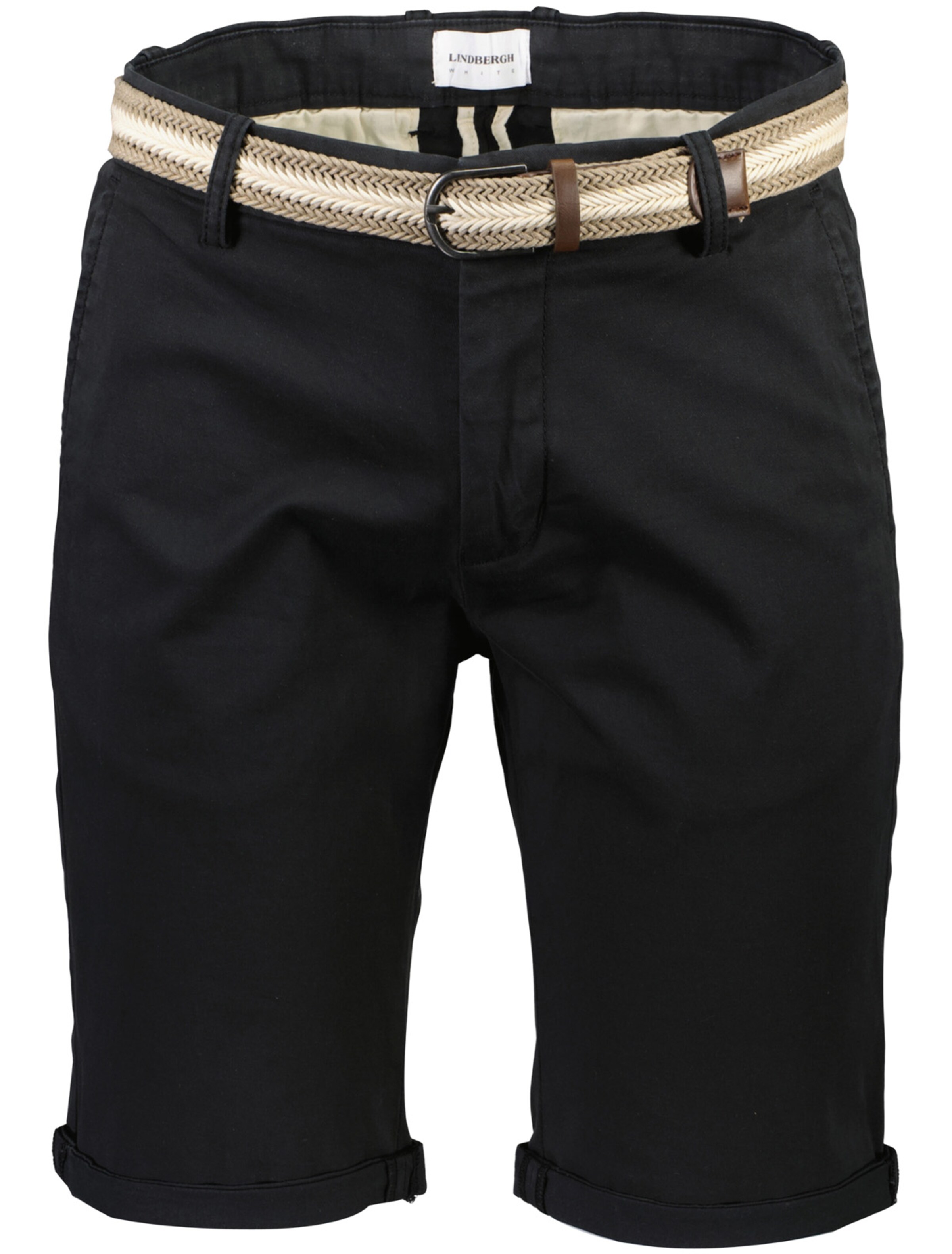 Lindbergh Chino Pants 'Superflex' in Black: front