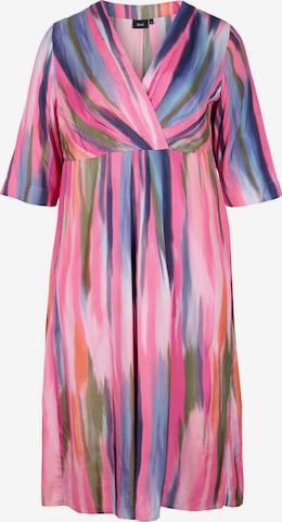 Zizzi Shirt Dress in Pink: front