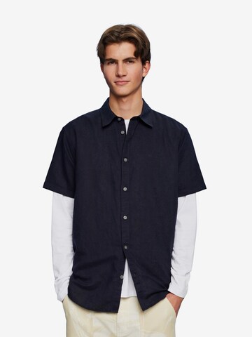 Coupe regular Chemise ESPRIT en bleu : devant