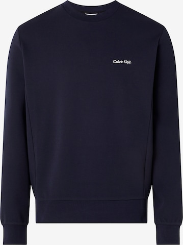 Calvin Klein Big & Tall Sweatshirt in Black: front