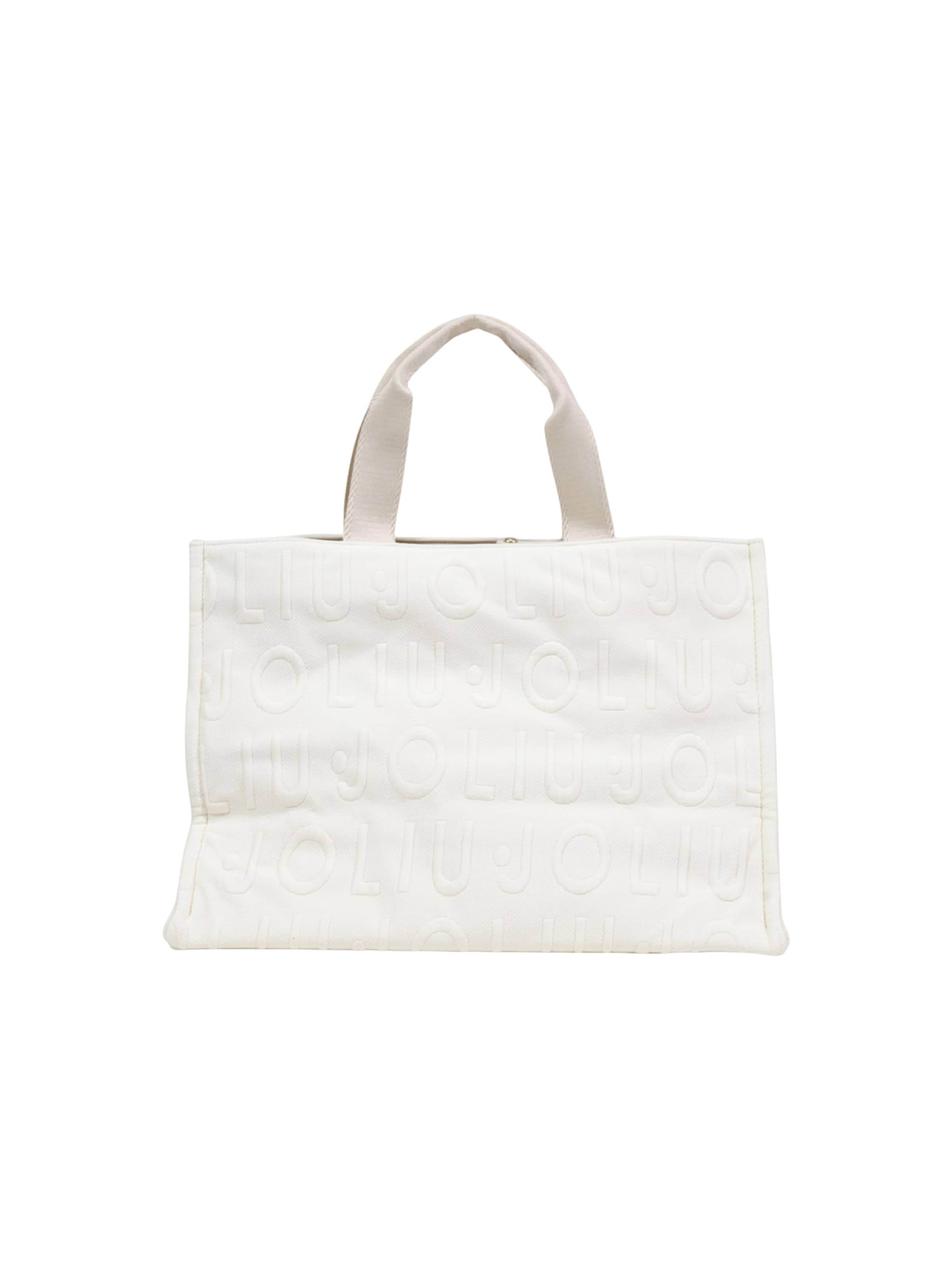 Liu Jo - Bolso de hombro 'L TOTE LOGO BUBBLE 2A6026 T0300' en beige