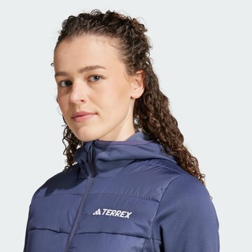 ADIDAS TERREX Functionele fleece jas in Blauw