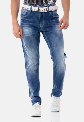 CIPO & BAXX Regular Jeans in Blauw: voorkant