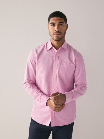 Slim fit Cămașă de la Next pe roz: față