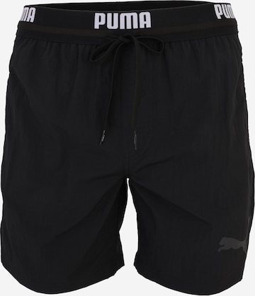 PUMAKupaće hlače - crna boja: prednji dio