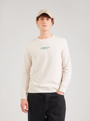 T-Shirt s.Oliver en beige : devant
