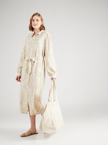 OBJECT Shirt Dress 'MIRA' in Beige