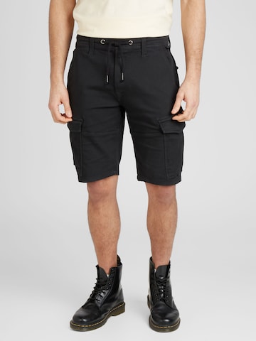 Regular Pantalon cargo 'Jared' Pepe Jeans en noir : devant