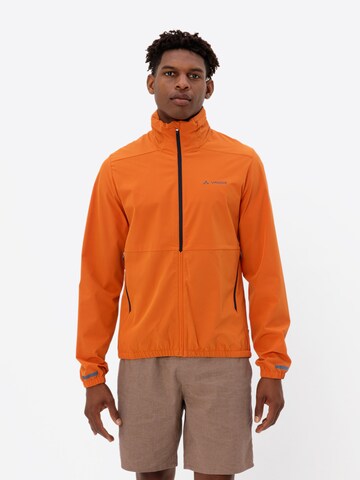 VAUDE Sports jacket 'Cyclist Air' in Orange: front
