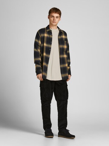 JACK & JONES Regularny krój Koszulka 'Noa' w kolorze szary