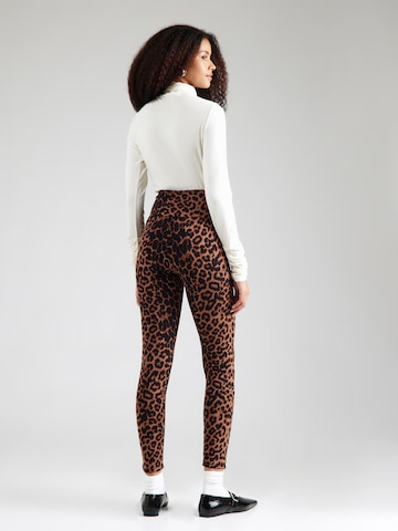 ABOUT YOU Skinny Leggings 'Connie' in Brown