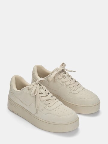 Pull&Bear Platform trainers in Beige