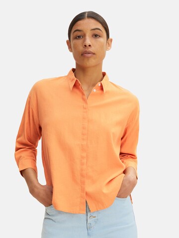TOM TAILOR Bluse i orange: forside