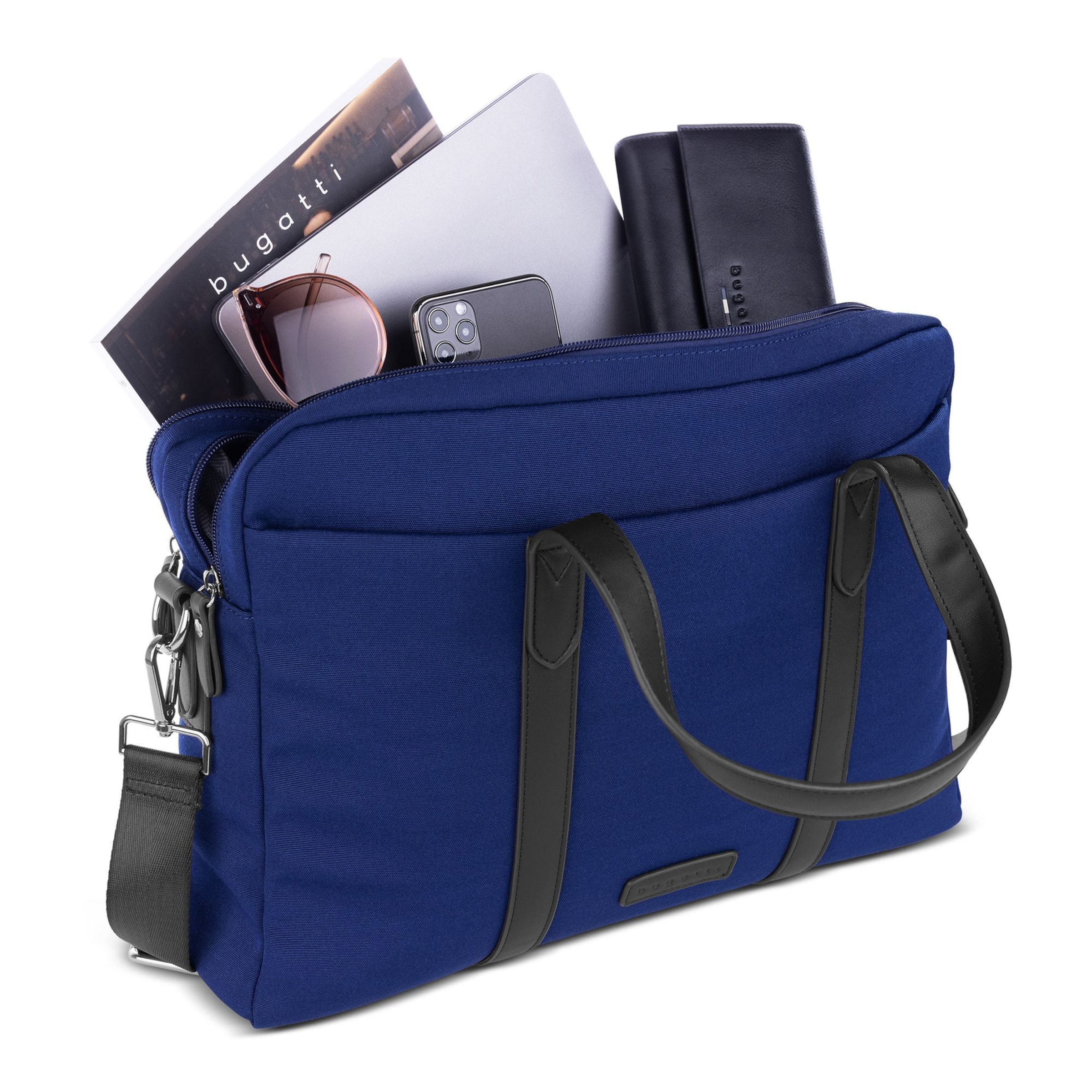 bugatti Aktentas 'Maro' in Blauw