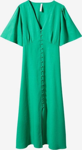 Robe-chemise 'Red2' MANGO en vert : devant