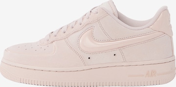 Baskets basses 'Air Force 1 '07' Nike Sportswear en rose : devant